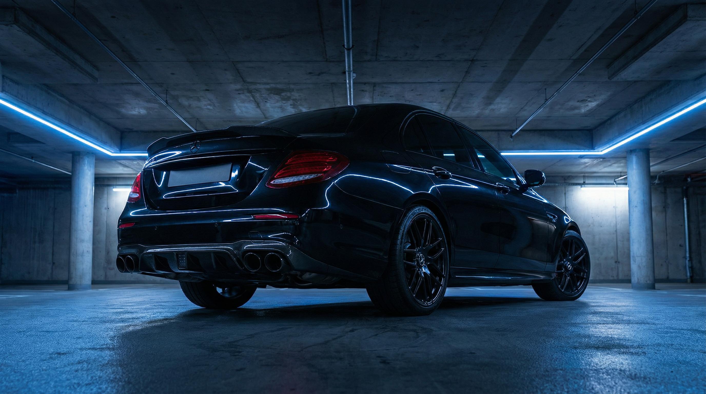 抖阴暗夜黑性能轿车排气改装视频